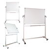 Lockways Reversible Magnetic Mobile Whiteboard - 48 x 36 Double Sided Dry Erase Whiteboard, Office Dry Erase Board 3 X 4, Anti-Scratch Aluminum Frame for Office & School